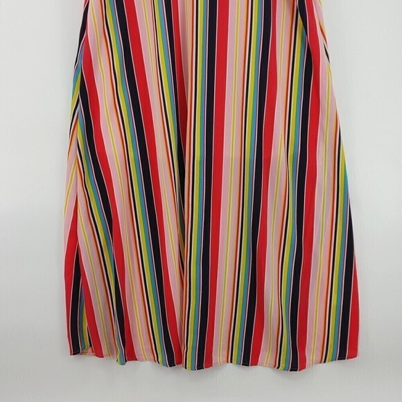 Hyped Unicorn Maxi Dress Womens Medium Multicolor Striped Slip Relaxed Fit USA - Picture 5 of 13